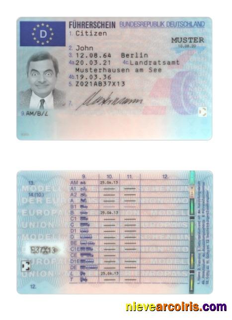 Germany driving license 2021-present